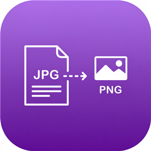 JPG to PNG converter icon - convert JPEG to PNG with transparency