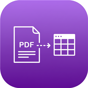 PDF to Excel converter icon - convert PDF files to Excel spreadsheets