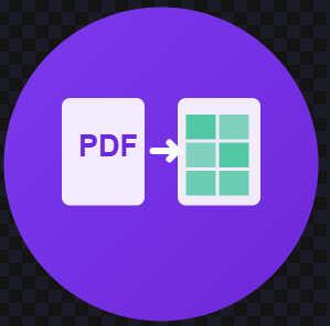 Export PDF to EXCEL Logo